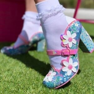 Irregular Choice Daisy Dancer Floral Block Heel Size Size EU 40 (US 9)